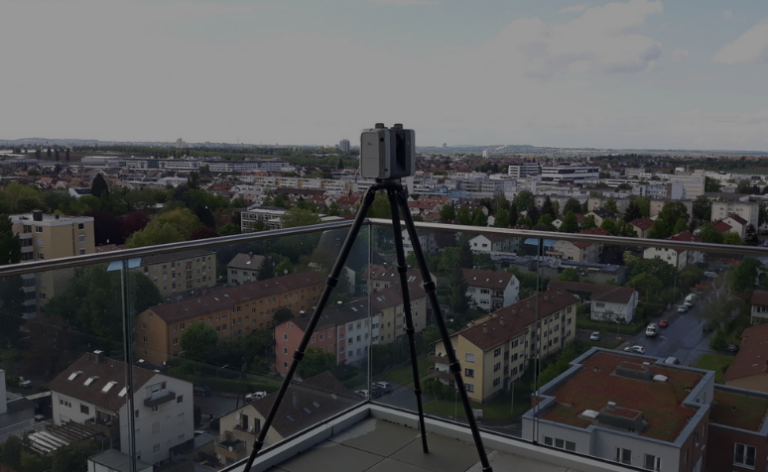 3D laser scanning measurements on SLT 107 Schwabenlandtower or the former Gewa Tower